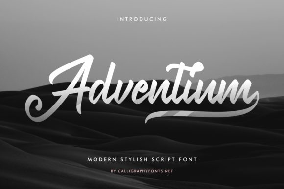 Adventium: A Script Font That Elevates Editorial Design