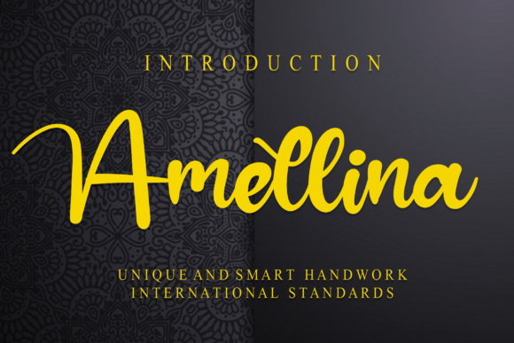 Amellina: A Handwritten Font for Web Design and Brand Identity