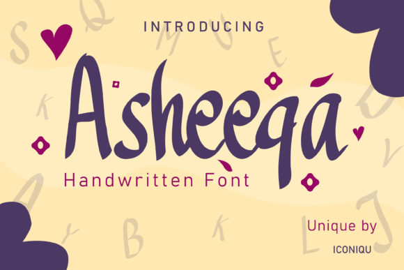 Asheeqa: A Beautiful Script Font for Web Design