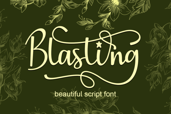 Blasting Font: A Handwritten Charm for Creative Projects