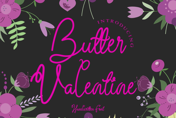 Butter Valentine Font for Campaign Creatives