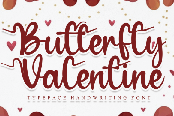 Butterfly Valentine Font for Campaign Creatives