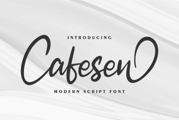 Cafesen: A Handwritten Font for Elegant Editorial Design