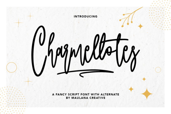 Charmellotes: A Script Font for Personalized Branding