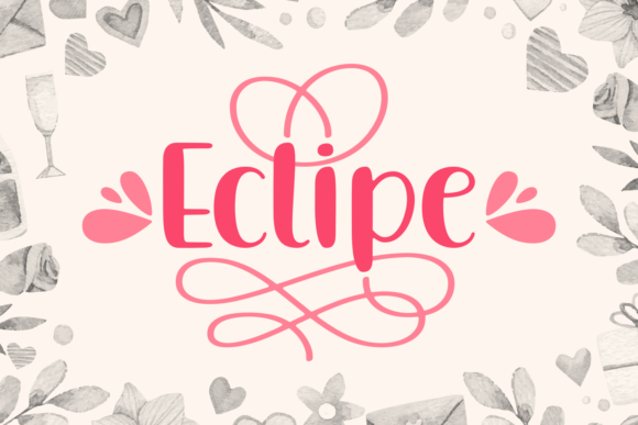 Eclipe: A Whimsical Script Font for Creative Branding