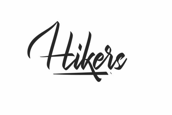 Hikers Font for Editorial Design