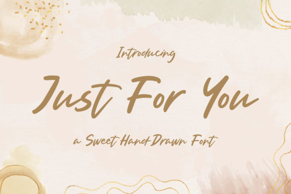 Just for You Font for Handmade Creations