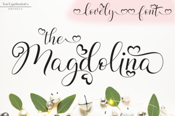 Magdolina: A Script Font for Romantic and Fashionable Editorial Design