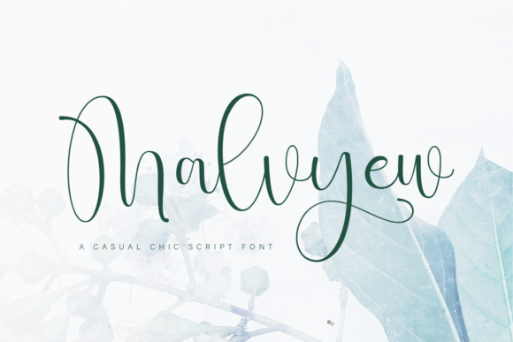 Malvyew: A Contemporary Script Font for Modern Branding