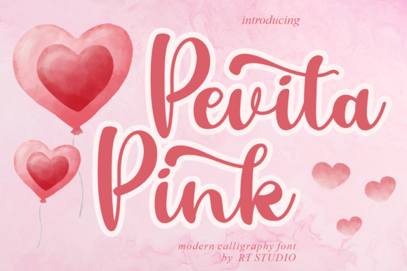 Pevita Pink Font for Branding and Design