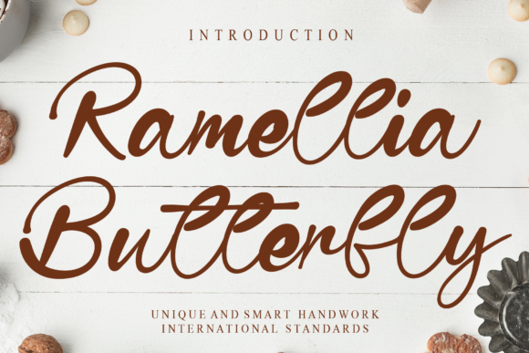 Ramellia Butterfly: A Handwritten Font for Digital Branding