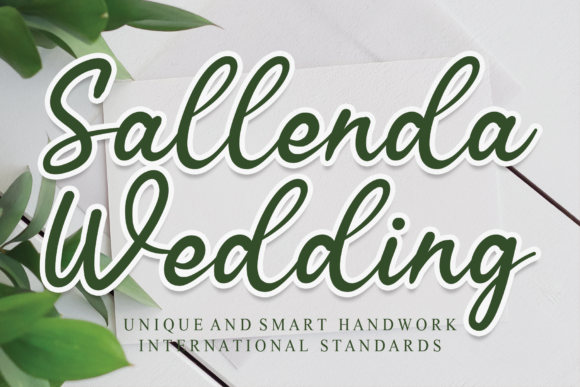 Sallenda Wedding Font for Business Branding