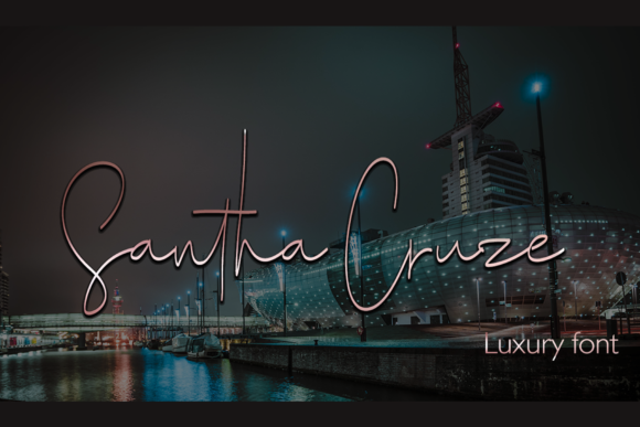 Santha Cruze: A Handwritten Font for Modern Web Design