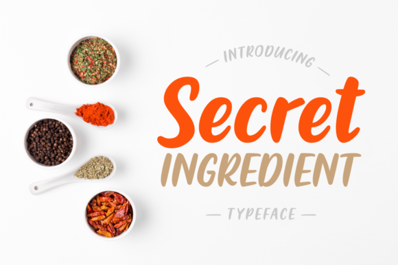 Secret Ingredient Font for Handmade Creations