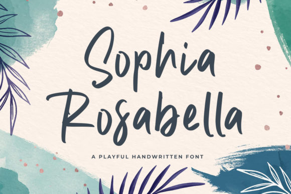 Sophia Rosabella: A Handwritten Font for Creative Makers