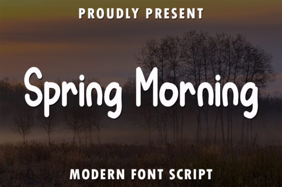 Spring Morning Font for Handmade Creations