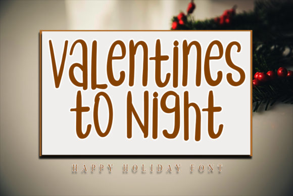 Valentines to Night Font for Web Design